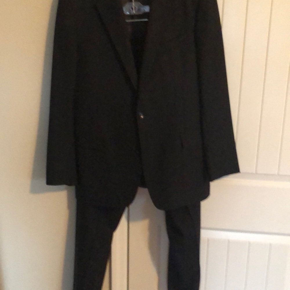 Brooks Brothers navy pinstripe suit
